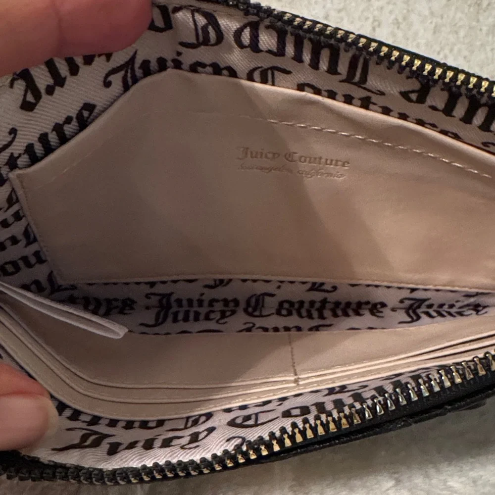 Juicy Couture Black Embossed Clutch